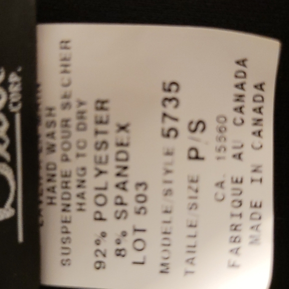 Bali Multifabric Top, 92% polyester, 8% spandex, size P/S - Picture 4 of 5